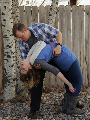  Myhusband asseting me in a back bend